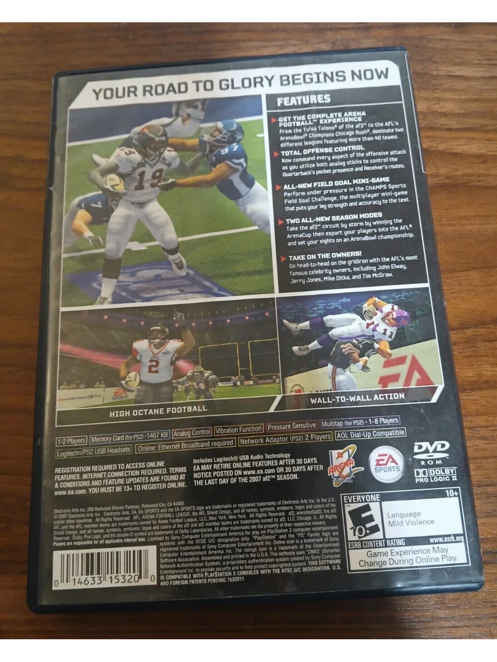 Arena Football: Road to Glory (Sony PlayStation 2, 2007)